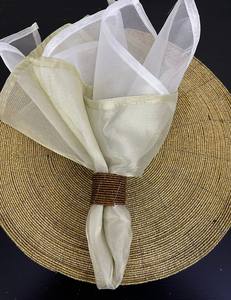 Ronds de serviette, ronds de serviette en rotin, ronds de serviette en osier, décor de table - Product Image 2