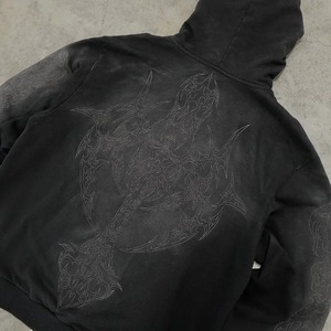 <b>Men's</b> Fashion <b>Hoodies</b> Geometric Front Solid <b>Lined</b> Fleece 100% Cotton Jacket Casual Formal Vacation Wear Winter OEM Service High - Product Image 4