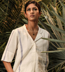 New Style Women Summer Casual Turn Down Collar Women <b>Linen</b> <b>Shirt</b> With Pant <b>Linen</b> Two Piece Pocket Dress - Product Image 2