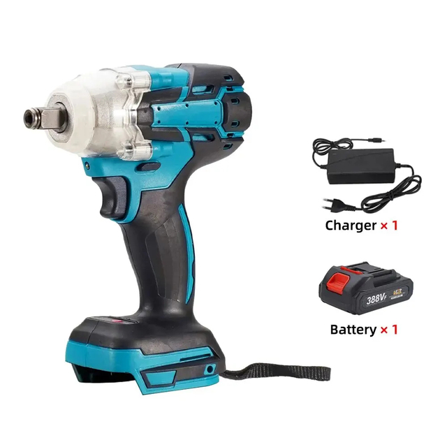 Wholesale 520N.m Brushless Cordless Electric Impact Wrench 1/2Inch Power Tool for Car Repairing
