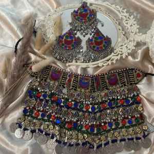 Service OEM conçoit à la main en acier inoxydable de haute qualité vintage afghan ensembles collier boucle d'oreille pour femmes pour mariage - Product Image 1