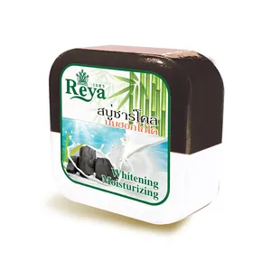 Savon Reya Hokkaido au lait et au charbon de bois (153g) Barre de savon aux herbes Soins de la peau Vitamine Beauté Produits blanchissants de Thaïlande
