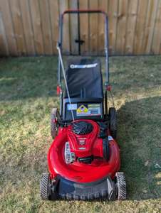 Tondeuse à gazon avec système de lame de paillage, moteur à essence 4 temps de 173 cm³, bac de ramassage de 100 L, lame rotative, hauteur de coupe réglable de 25 à 80 mm - Product Image 2