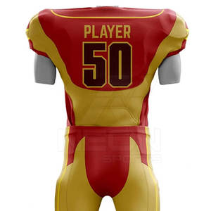 Vêtements de sport imprimés, couleur personnalisée, respirants, séchage rapide, manches courtes, uniforme de football américain sur mesure - Product Image 6