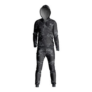 Ensemble de jogging pour homme W4G, OEM ODM, sur mesure, 100% polyester, taille plus, respirant, coupe-vent, survêtement à capuche, léger, ourlet fendu - Product Image 6