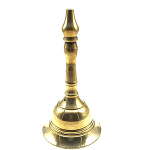 Campana de latón redonda de Metal hecha a mano para exteriores de gran tamaño, campana de acabado antiguo, diseño hecho a mano de Metal con mango de madera - Product Image 6