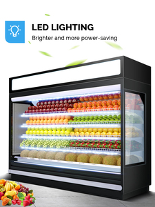 Congélateur vertical commercial à trois portes homologué ETL, grande capacité, vitrine réfrigérée avec porte en verre pour supermarché - Product Image 4