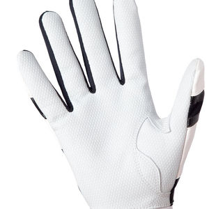 Gants de frappeur de baseball noirs et blancs personnalisés pour adultes Gants en cuir de vachette de qualité supérieure du Pakistan Conception personnalisée de haute qualité - Product Image 6
