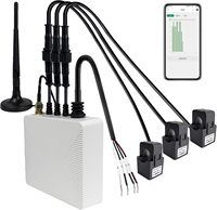 Compteur d'énergie à pince Tuya WiFi 200A, équipement de mesure triphasé, moniteur d'énergie bidirectionnel, compteur de puissance Zigbee 1000A Max