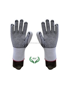 Gants de sécurité en coton tricoté d'origine indonésienne, antidérapants, respirants, durables, à usage général - Product Image 1