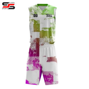 Kit de baloncesto personalizado deportivo de alta calidad para hombres, uniforme de baloncesto deportivo personalizado, ropa deportiva - Product Image 1
