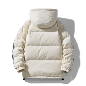 Premium Quality OEM Wholesale Custom logo Winter Puffer Jacket for Men Women <b>Sherpa</b> Lining Design Hooded Men's Puffer Jackets - Product Image 2