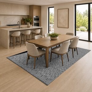 Tapis RUGS DEPOT LXDP-0952, vente en gros, gris anthracite, tapis traditionnel oriental imprimé numériquement, lavable en machine, chenille, antidérapant - Product Image 4