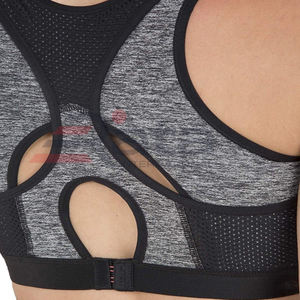 Customized Design Gray Women's Gym Fitness <b>Bra</b> Premium Quality Lightweight and Breathable <b>Plus</b> <b>Size</b> Newest Style - Product Image 5