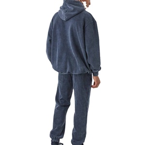 Survêtement pour homme de style tendance, qualité supérieure, lavé à l'acide, tissu respirant épais, taille élastique, survêtement pour homme lavé à l'acide 2026 - Product Image 2