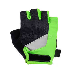 ถุงมือปั่นจักรยานหนังครึ่งนิ้วคุณภาพสูงราคาประหยัดจากปากีสถาน ระบายอากาศได้ดี น้ำหนักเบา ถุงมือแข่งรถ ออกแบบตามสั่ง - Product Image 1