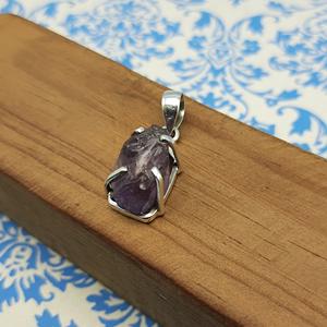 AAA amatista 925 colgante de plata esterlina hecho a mano piedras preciosas naturales joyería bisel ajuste mejores precios mayorista exportador encanto - Product Image 1