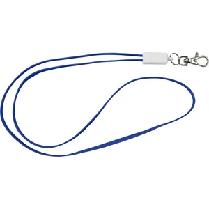 Lanyard Promozionale Personalizzato con Ricarica USB e Design Margherita - Product Image 4
