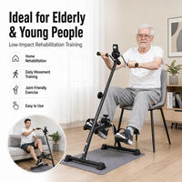BNcompany SXZ-001 Appareil d'entraînement à la marche portable et réglable pour la rééducation des jambes et des bras, pédalier d'exercice pour personnes âgées