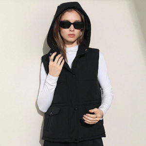 New <b>Hooded</b> Puffer Vests Latest Customizable Design <b>Women's</b> Winter Vest Warm Puffer Vest Outerwear Quilted Padded Puffer <b>Gilets</b> - Product Image 6