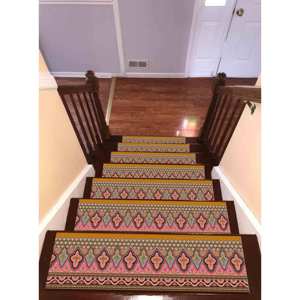 Alfombra con Estampado de Flores: Diseño Kilim Moderno para Escaleras Fáciles de Limpiar, Goblen - Product Image 3