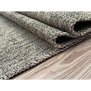 Alfombra de Tejido Plano para Interiores/Exteriores Netline Home Stone Weave con Efecto Yute Gris, Lavable, Antideslizante, Resistente a la Intemperie y de Pelo Corto - Product Image 4