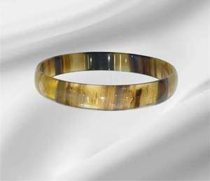 Brazaletes de cuerno de búfalo hechos a mano de primera calidad 100% Técnica pulida ecológica - Product Image 1