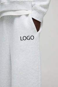 กางเกงวอร์มทรงแบ็กกี้สำหรับ600gsm กางเกงผ้าคอตตอนผ้าขนแกะสีพื้นว่างปรับแต่งโลโก้ได้ตามต้องการ - Product Image 3