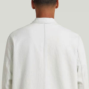 Veste en jean légère en matériau respirant pour hommes 100%/veste en jean à séchage rapide pour hommes à manches longues - Product Image 4