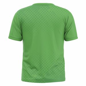 T-shirts en tricot personnalisés pour hommes avec impression sur mesure, tissu polyester/coton, coupe classique - Product Image 2