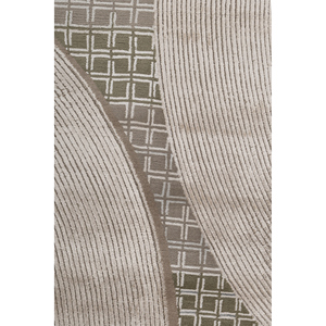 Alfombra Azalea de Lana y Seda de Bambú Anudada a Mano, Color Marfil, 10 mm de Grosor, Diseño Abstracto para el Hogar, Pasillo, Rectangular - Modelo AIWB-13009 - Product Image 3