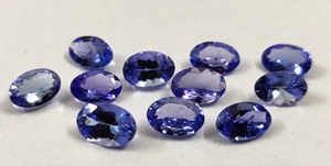 Tanzanite ธรรมชาติ3X5มม. รูปไข่ตัดเหลี่ยมเพชรพลอยรูปไข่ Tanzanite - Product Image 5