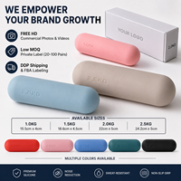 Haltères en silicone légers pour seniors et femmes, haltères esthétiques professionnels avec logo personnalisé, vente en gros