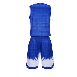Tenue de basketball sans manches personnalisée pour homme, 100 % polyester respirant avec impression de logo, faible MOQ, ensembles - Product Image 3