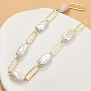 Conector de Cadena de Clips, Dije de Perla Étnico para Mujer, Plata de Ley 925, Chapado en Oro de 14k, para Fabricación de Joyas, Collares y Pendientes - Product Image 1