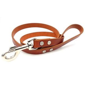 <b>Pet</b> Lead Factory Wholesale Soft and High Toughness Genuine Plain Leather Dog <b>Leash</b> for Medium Large Dogs - Product Image 5