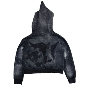 Sudaderas con Capucha de Lujo Estilo Streetwear, Lavadas con Ácido, de Gran Gramaje, con Bordado Personalizado, 100% Algodón Felpa, Ecológicas - Product Image 3