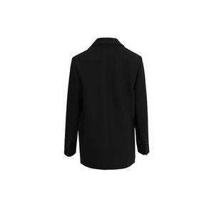 Veste boutonnée noire coupe classique pour l'automne - Product Image 2