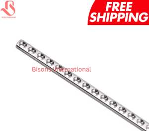 แผ่นกระดูกสแตนเลสแบบตัดได้ตรง ขนาด 2.0 มม. สำหรับสัตวแพทย์ ยี่ห้อ BISONS Wholesale Veterinary |   แผ่นกระดูกสุนัขแบบใช้ซ้ำได้ 30 รู สำหรับกระดูกกะโหลก - Product Image 3