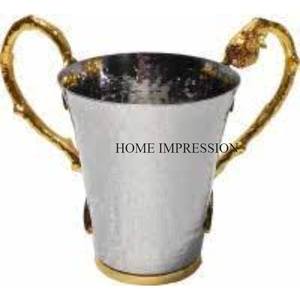 Tazas de metal de acero para cocina, diseño de tendencia, taza decorativa de mesa de gran tamaño con asas de color negro a buen precio - Product Image 5