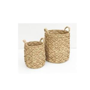 Cestas de almacenamiento ecológicas hechas de mezcla de jacinto de agua de yute diseñadas para empresas que buscan opciones de almacenamiento sostenibles - Product Image 4