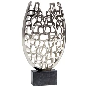 Escultura Abstracta de Animales Hecha a Mano para Decoración del Hogar, Figura de Animal de Metal de Lujo para Decoración de Hoteles y Villas, Escultura Moderna China - Product Image 1