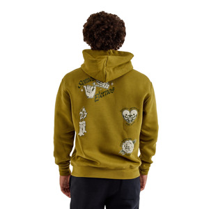 Sweat-shirt à capuche unisexe en molleton 100% coton personnalisé, imprimé, lourd, couleur verte, sweat-shirt à capuche d'hiver - Product Image 4