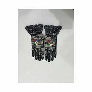 Venta al por mayor de calidad superior logotipo personalizado OES WM niños guantes cómodos colores sólidos con parches diseño único - Product Image 2