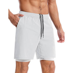 กางเกงขาสั้นตาข่ายสำหรับเล่นกีฬาออกกำลังกายฟิตเนสยิมวิ่งออกกำลังกายกระเป๋าใส่โทรศัพท์สไตล์สปอร์ตออกแบบได้ตามต้องการ - Product Image 4