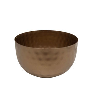 ชามเหล็กกลมแบบมาตรฐานสีทองด้านสำหรับห้องครัวและบนโต๊ะเสิร์ฟในภาชนะสำหรับรับประทานอาหารจำนวนมากที่กำหนดเอง - Product Image 3