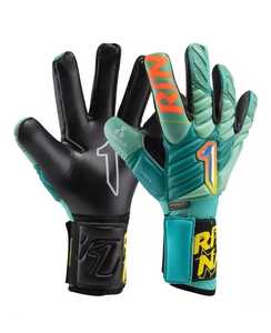 Gants de gardien de but de football professionnels personnalisés de haute qualité, vente en gros, cuir et latex de caoutchouc pour une utilisation en extérieur - Product Image 1