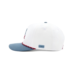 Gorra de golf transpirable de 5 paneles al por mayor, gorra de dos tonos con cuerda y logotipo bordado en 3D, cierre snapback, personalizada por dentro y por fuera, OEM - Product Image 2