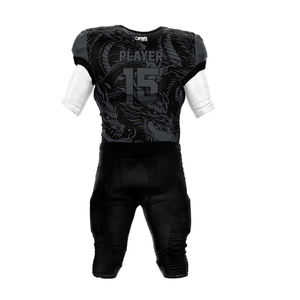 El más nuevo diseño Ropa deportiva Camiseta de fútbol americano Últimas camisetas de fútbol de estilo americano Tops de fútbol americano con pantalones cortos - Product Image 3