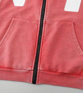 Up-Felt-Impex Sudadera con capucha de manga larga con estampado de letras desgastadas personalizadas Premium para hombre con hombros caídos regulares - Product Image 5